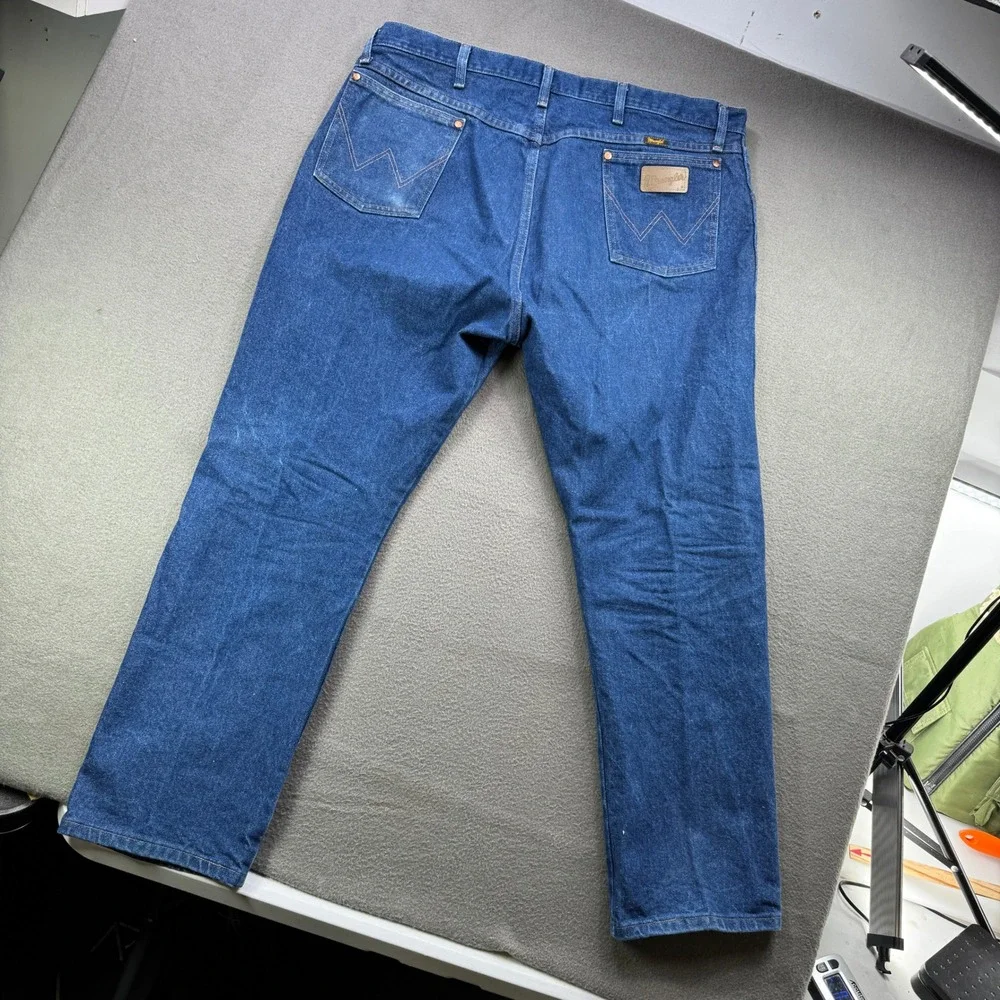 Wrangler Cowboy Cut Jeans Mens 42x30‎ Blue 13MWZPW Original Fit Western Denim